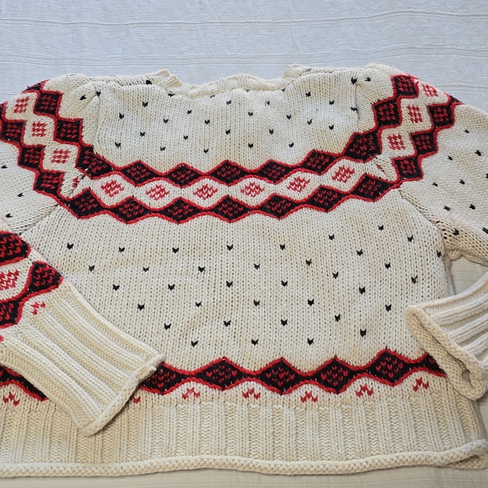 Zara Fair Isle Geometric Knit Sweater Women's Size Small - Picture 12 of 14